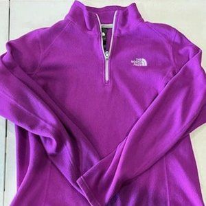 North Face quarter zip size large